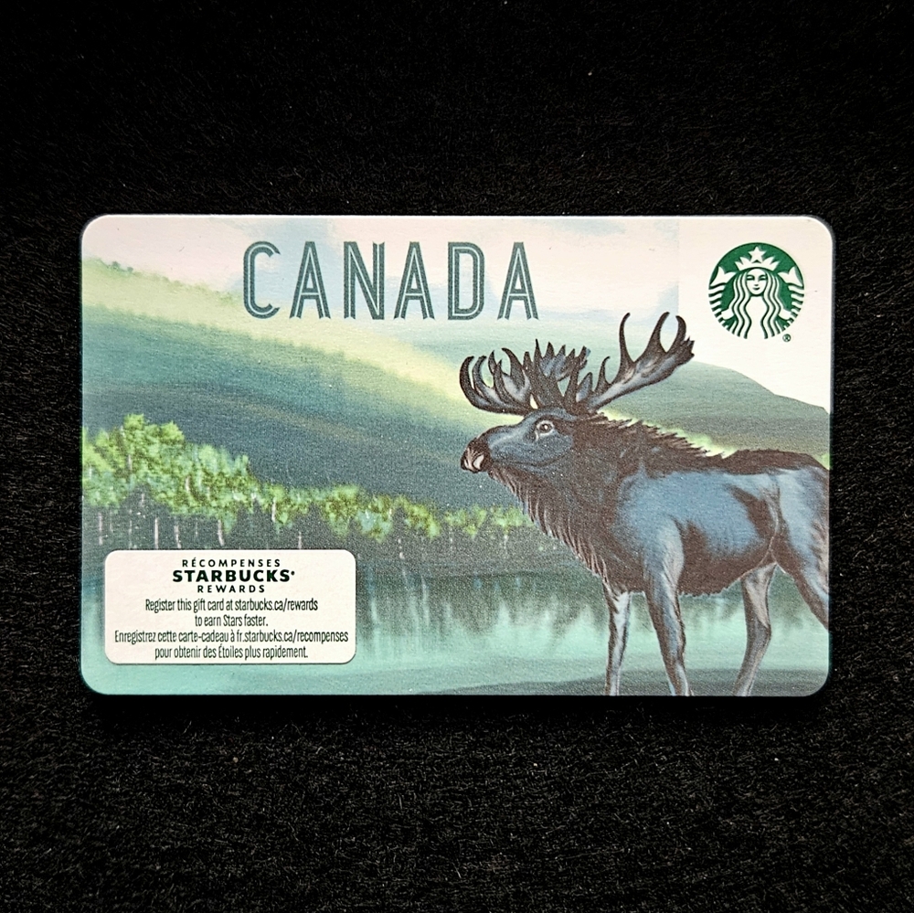 Starbucks Card - Canada Moose - Recyled Paper Version